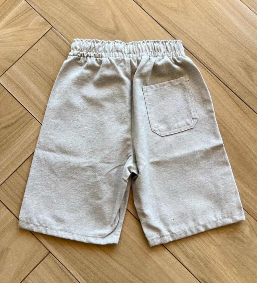 fernandaramoskids com br Bermuda Infantil Masculina com Cordão Cinza 1