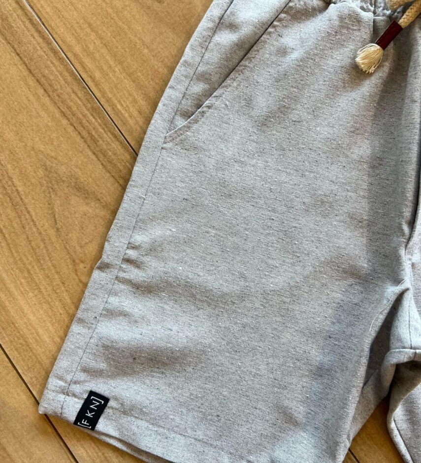 fernandaramoskids com br Bermuda Infantil Masculina com Cordão Cinza Claro1