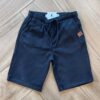 Bermuda Infantil Masculina Comfort com Bolso Preta Fernanda Ramos Kids