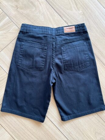 fernandaramoskids com br Bermuda Infantil Masculina Comfort Sarja Preta 115943 1