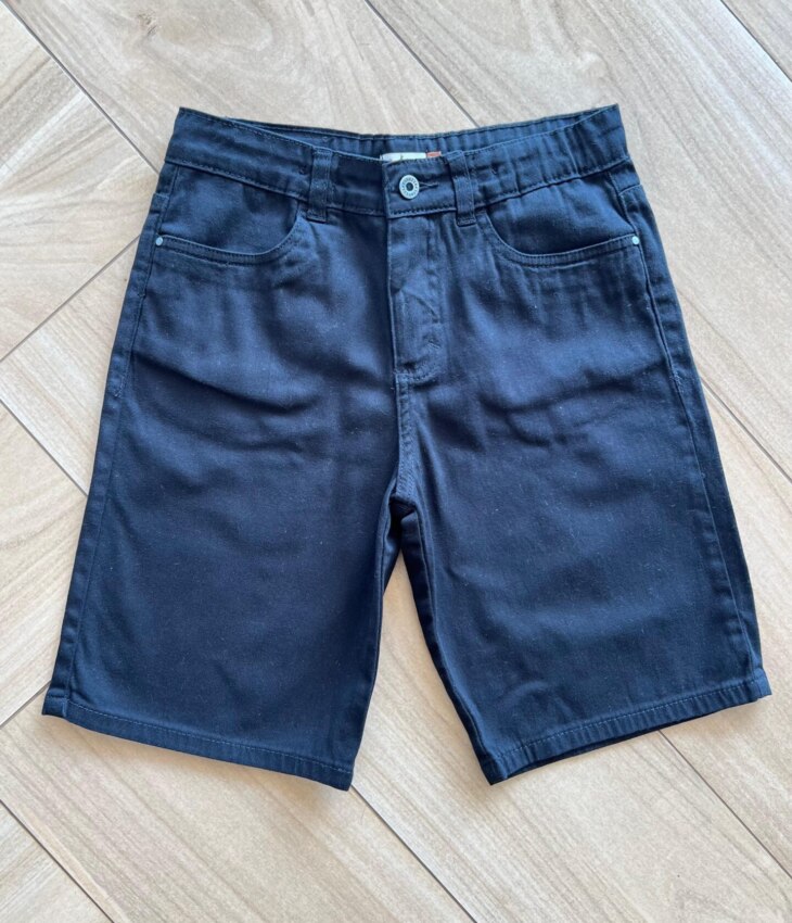 Bermuda Infantil Masculina Comfort Sarja Preta 115943 Fernanda Ramos Kids