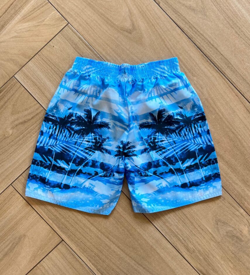 fernandaramoskids com br Bermuda Infantil Masculina Estampada Azul Mar2