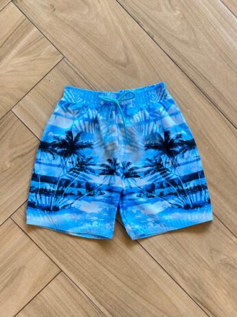 Bermuda Infantil Masculina Estampada Azul Mar Fernanda Ramos Kids