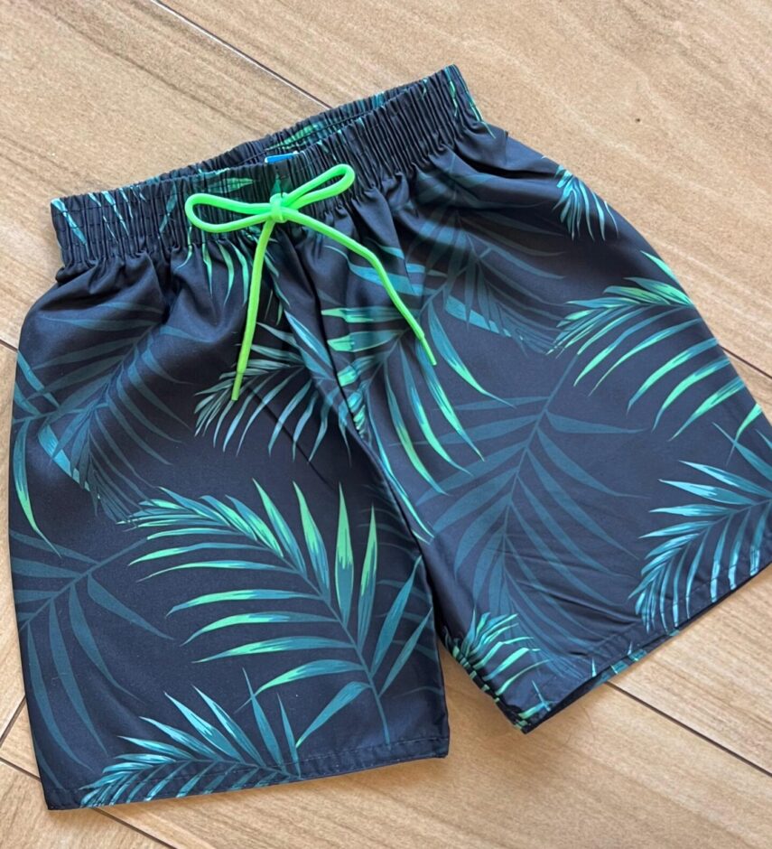 fernandaramoskids com br Bermuda Infantil Masculina Estampada com Bolsos Preta1
