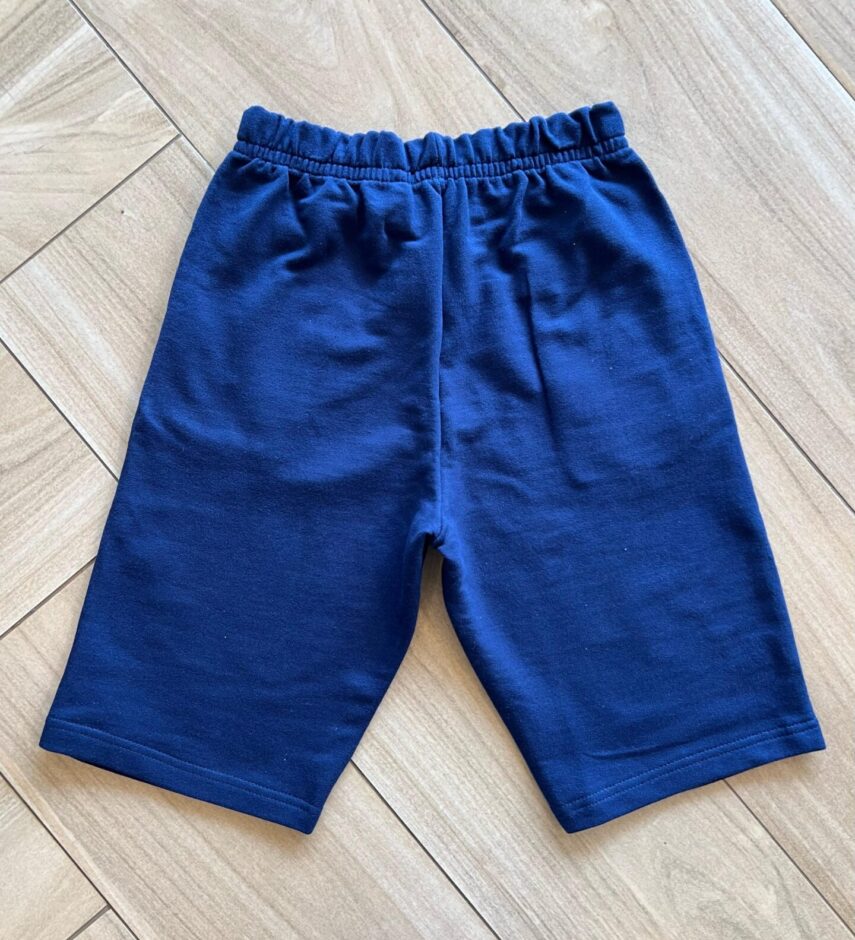 Bermuda Infantil Masculina Moletinho Azul Marinho Fernanda Ramos Kids