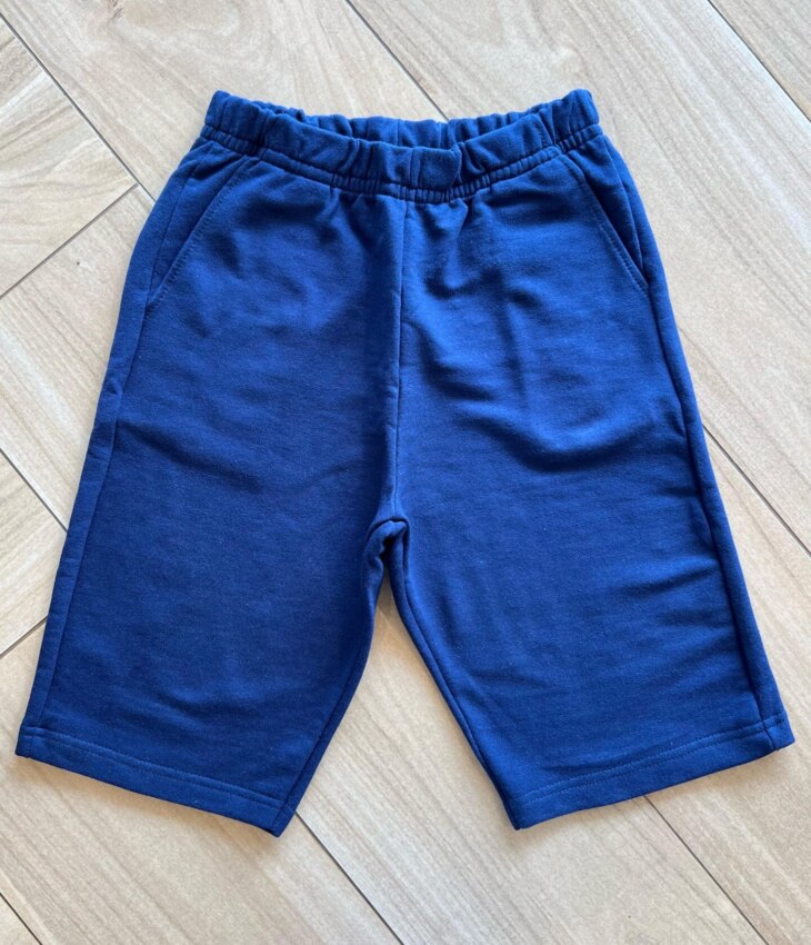 Bermuda Infantil Masculina Moletinho Azul Marinho Fernanda Ramos Kids