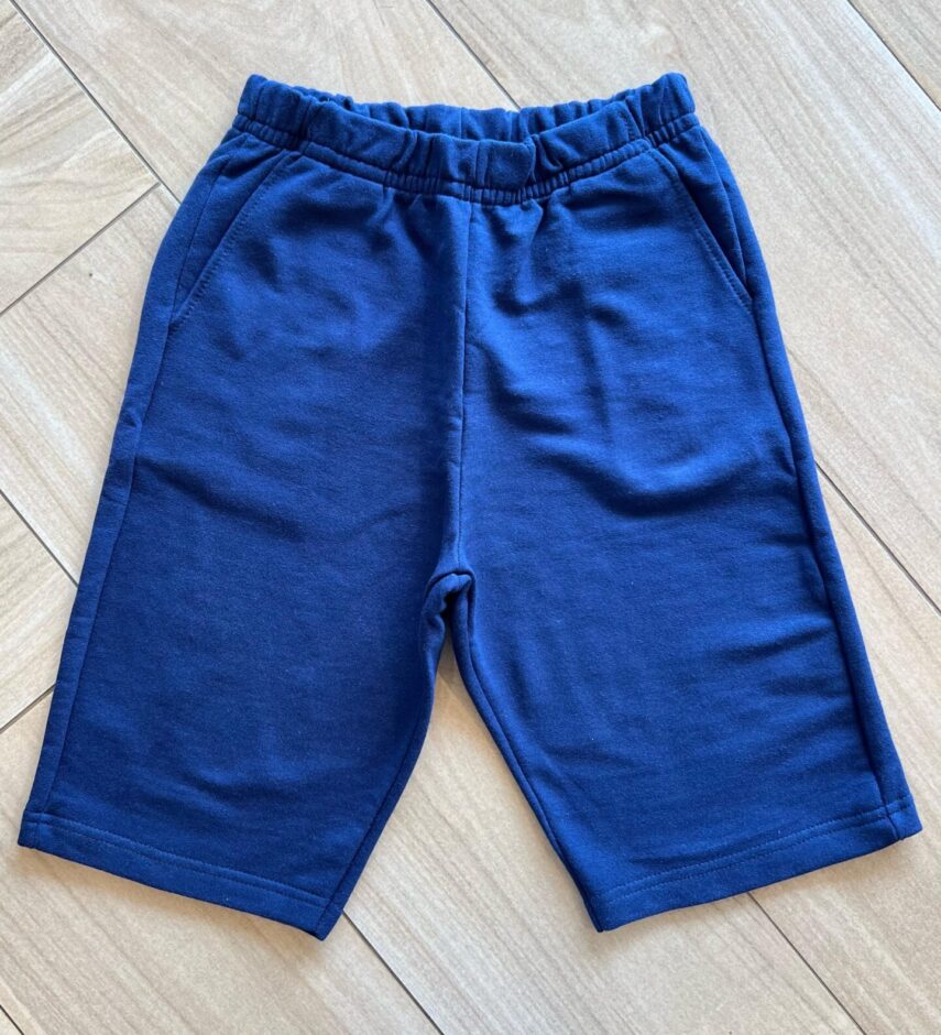 Bermuda Infantil Masculina Moletinho Azul Marinho Fernanda Ramos Kids