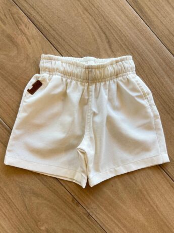 Bermuda Infantil Masculina Resort Casual com Bolsos Cru Fernanda Ramos Kids