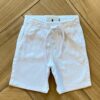 Bermuda Infantil Masculina Tradicional com Bolso Branca Fernanda Ramos Kids