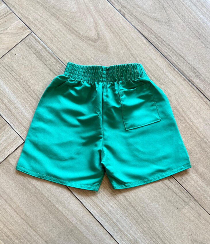 fernandaramoskids com br Bermuda Infantil Masculina Verde Bandeira com Bolsos2