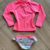 fernandaramoskids com br Biquíni Infantil Feminino Cropped Sol e Calcinha Estampa Flores2