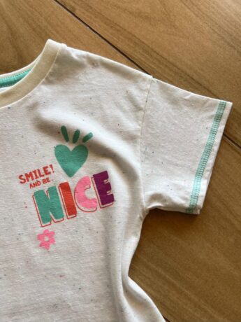 fernandaramoskids com br Blusa Box Infantil Feminina Manga Curta Smile And Be Nice1