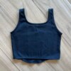 fernandaramoskids com br Blusa Cropped Alca Infantil Feminino Preto Canelado 2