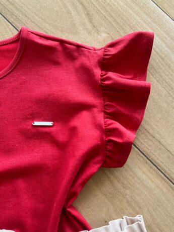 fernandaramoskids com br Blusa Cropped Box Infantil Feminino com Amarração Lateral Vermelha1