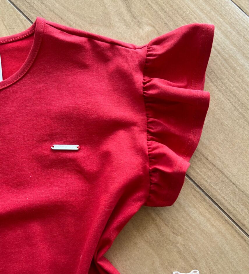 fernandaramoskids com br Blusa Cropped Box Infantil Feminino com Amarração Lateral Vermelha1