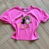 Blusa Cropped Infantil Feminino Manga Curta Amplo Looney Tunes Fernanda Ramos Kids