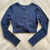 Blusa Cropped Infantil Feminino Manga Longa com Abertura Fernanda Ramos Kids