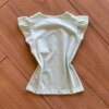 Blusa Infantil Feminina Manga Curta Be Happy Verde Claro Fernanda Ramos Kids