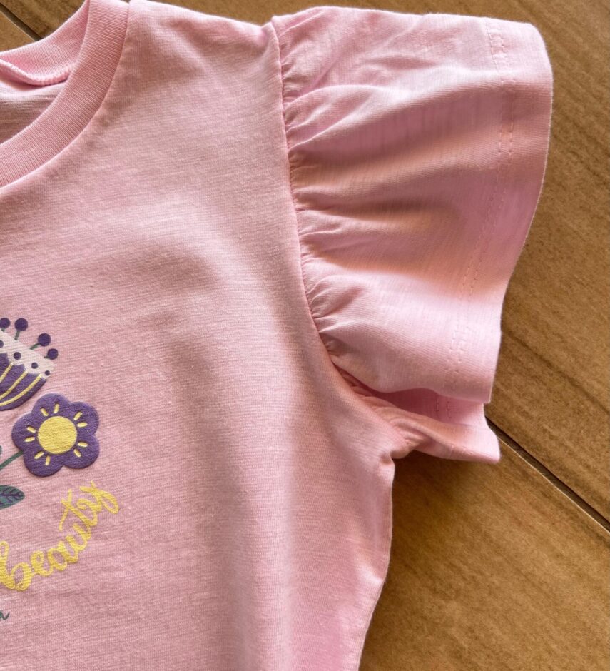 fernandaramoskids com br Blusa Infantil Feminina Manga Curta Beauty Rosa Bebê1
