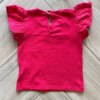 fernandaramoskids com br Blusa Infantil Feminina Manga Curta com Detalhe em Laise Vermelha2