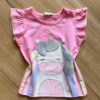 Blusa Infantil Feminina Manga Curta Let's Shine Rosa Fernanda Ramos Kids