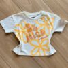 Blusa Infantil Feminina Manga Curta To Yourself Off White Fernanda Ramos Kids