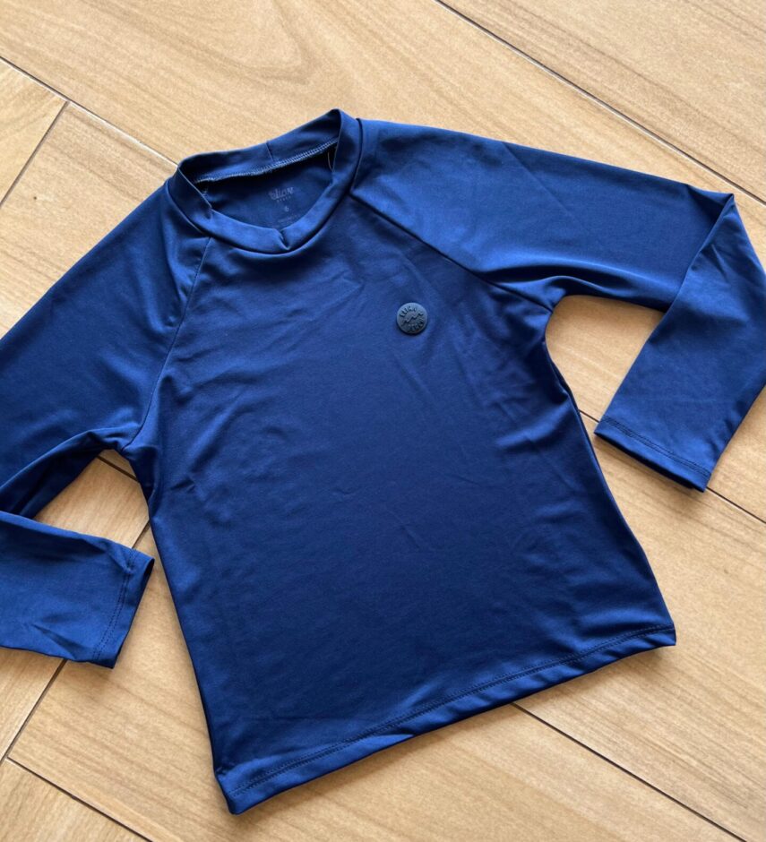 fernandaramoskids com br Blusa Infantil Unissex Manga Longa Azul Marinho1