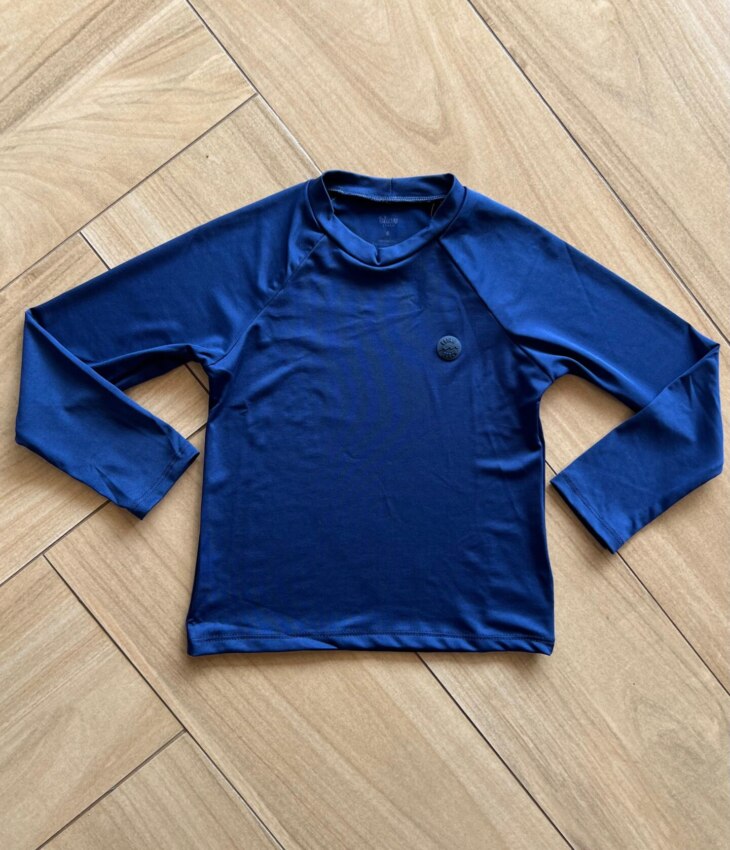 Blusa Infantil Unissex Manga Longa Azul Marinho Fernanda Ramos Kids