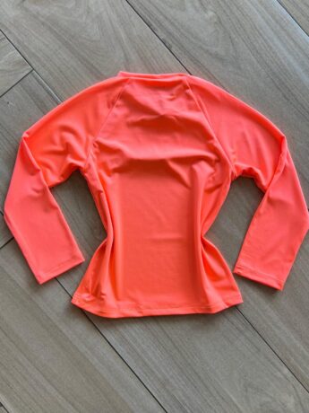 Blusa Infantil Unissex Manga Longa com Proteção UV 50+ Laranja Fernanda Ramos Kids