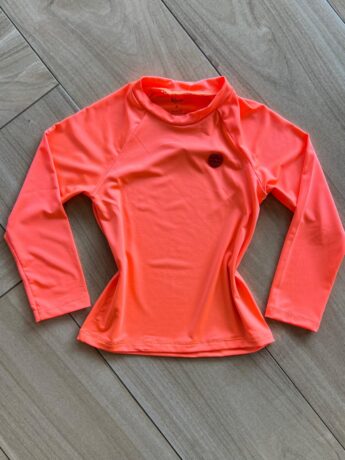 Blusa Infantil Unissex Manga Longa com Proteção UV 50+ Laranja Fernanda Ramos Kids