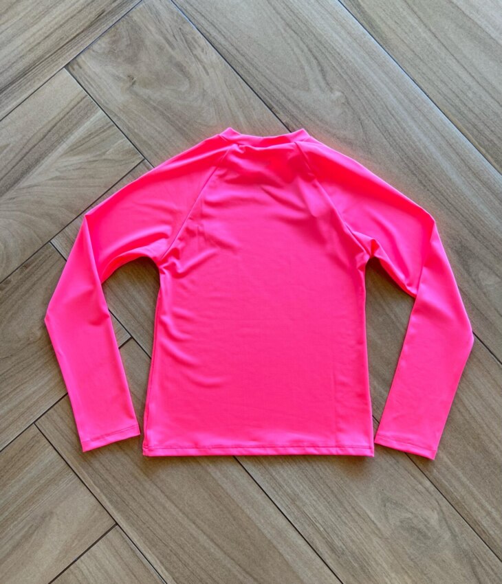fernandaramoskids com br Blusa Infantil Unissex Manga Longa com Proteção UV 50+ Pink2
