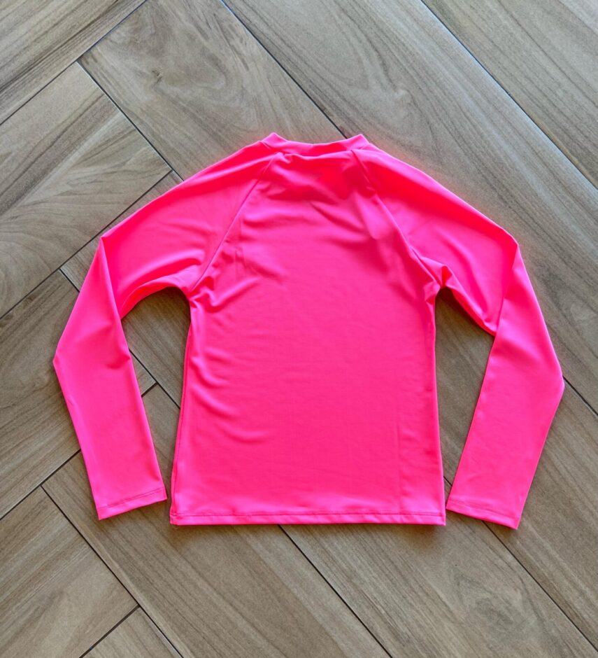 fernandaramoskids com br Blusa Infantil Unissex Manga Longa com Proteção UV 50+ Pink2