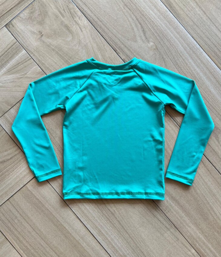 fernandaramoskids com br Blusa Infantil Unissex Manga Longa com Proteção UV 50+ Verde2