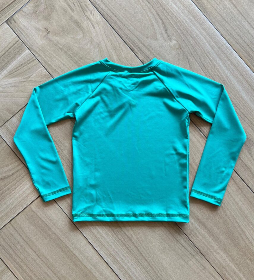 fernandaramoskids com br Blusa Infantil Unissex Manga Longa com Proteção UV 50+ Verde2