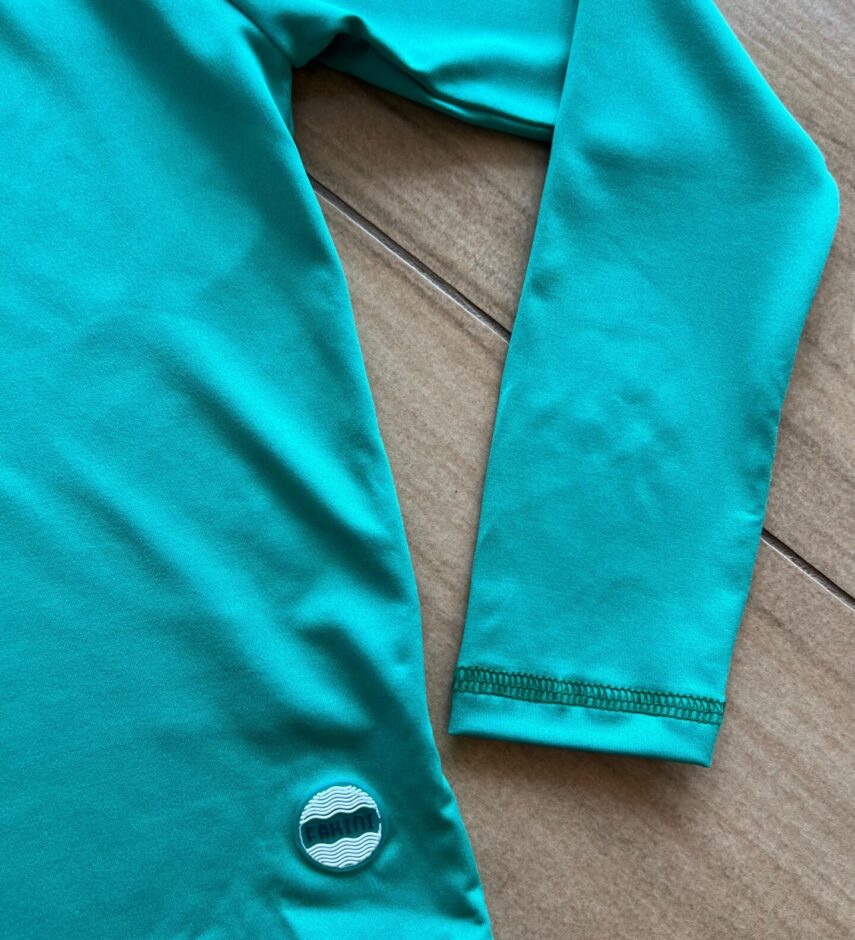 fernandaramoskids com br Blusa Infantil Unissex Manga Longa com Proteção UV 50+ Verde1