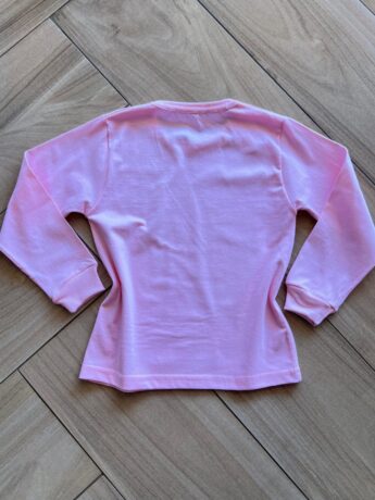 Blusa Manga Longa Infantil Feminina Básica Rosa Fernanda Ramos Kids