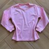 Blusa Manga Longa Infantil Feminina Básica Rosa Fernanda Ramos Kids