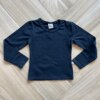 Blusa Manga Longa Infantil Feminina Preta Fernanda Ramos Kids