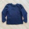 Blusa Manga Longa Infantil Feminina Preta com Babado Fernanda Ramos Kids