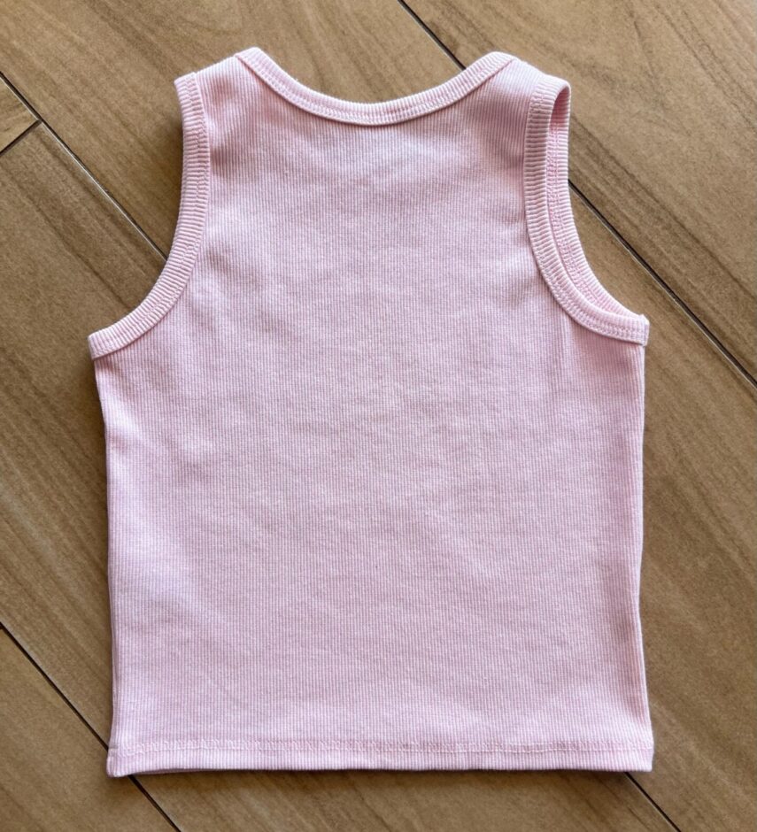 fernandaramoskids com br Blusa Regata Canelada Infantil Feminina Rosa 2