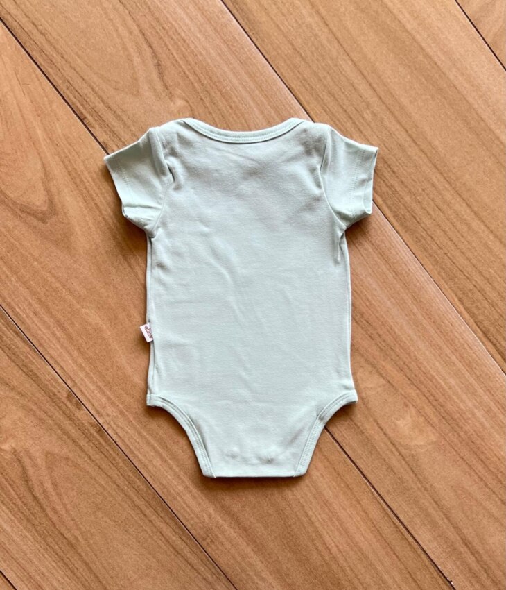 fernandaramoskids com br Body Infantil Básico Manga Curta Verde 2