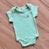 fernandaramoskids com br Body Infantil Básico Manga Curta Verde Claro 1