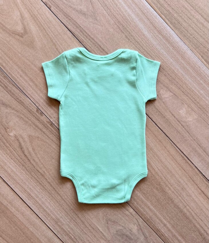fernandaramoskids com br Body Infantil Básico Manga Curta Verde Claro 2