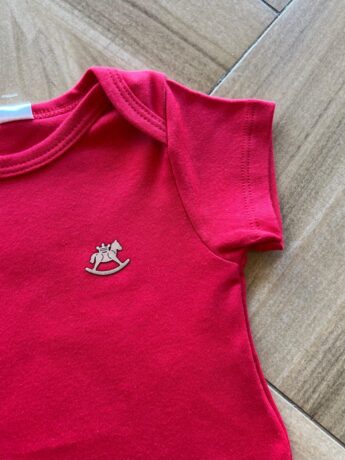 fernandaramoskids com br Body Infantil Básico Manga Curta Vermelho 1