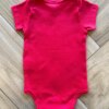 fernandaramoskids com br Body Infantil Básico Manga Curta Vermelho 2
