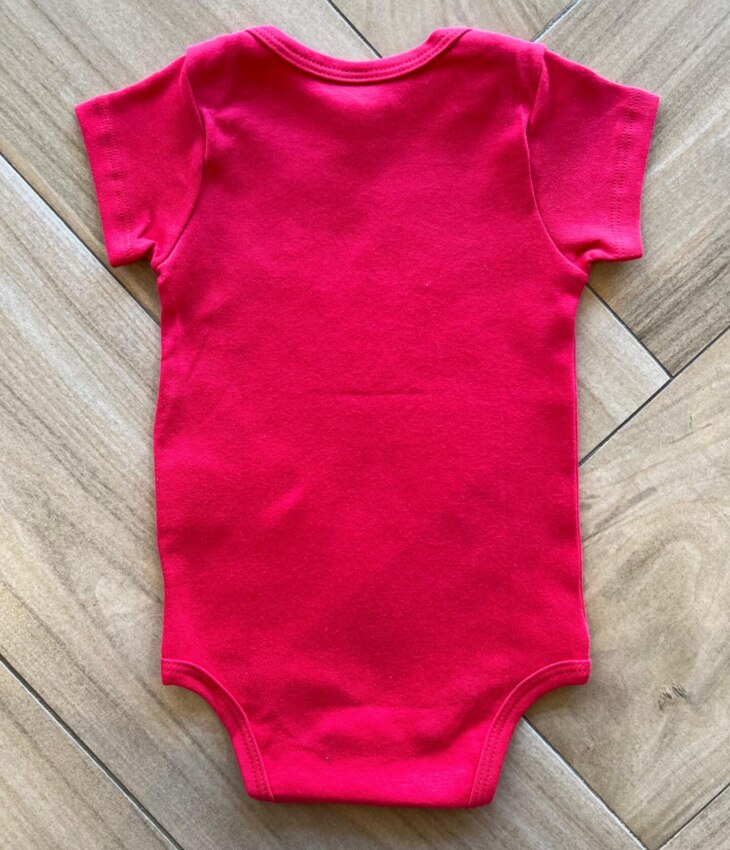 fernandaramoskids com br Body Infantil Básico Manga Curta Vermelho 2