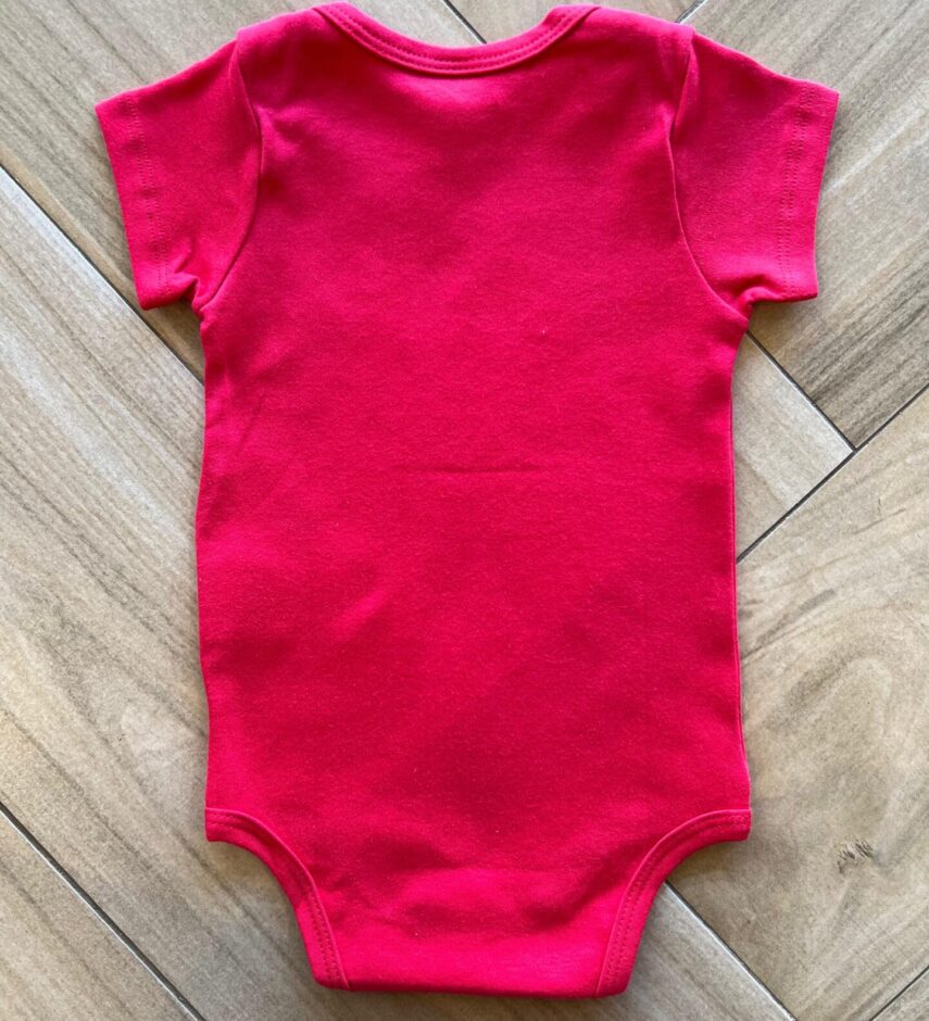 fernandaramoskids com br Body Infantil Básico Manga Curta Vermelho 2