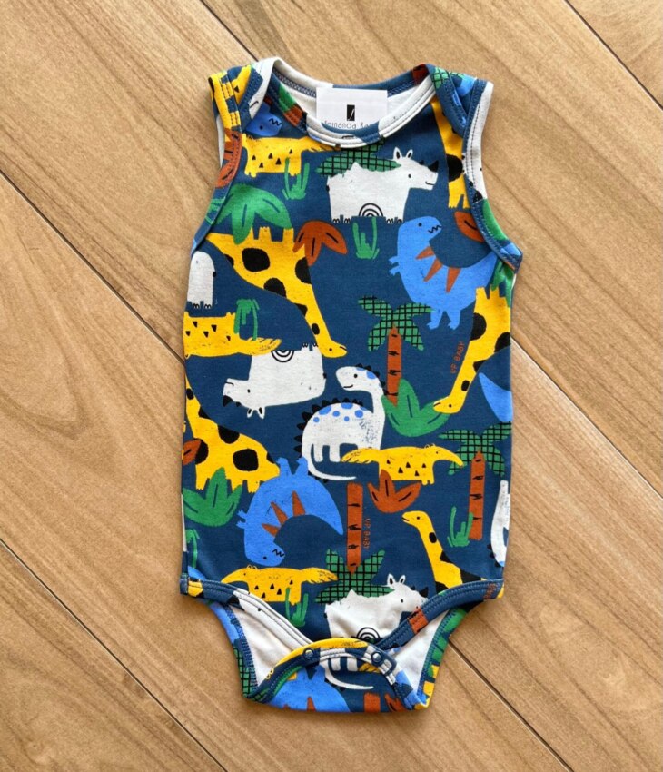Body Infantil Básico Regata Safari Fernanda Ramos Kids
