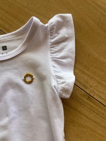 fernandaramoskids com br Body Infantil Feminino Básico Manga Curta Branco1