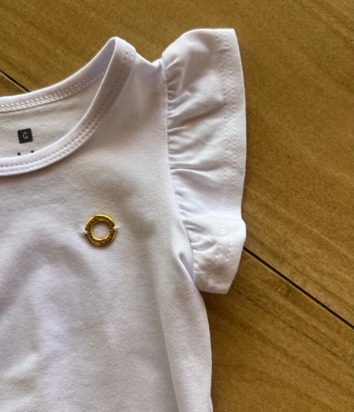 fernandaramoskids com br Body Infantil Feminino Básico Manga Curta Branco1
